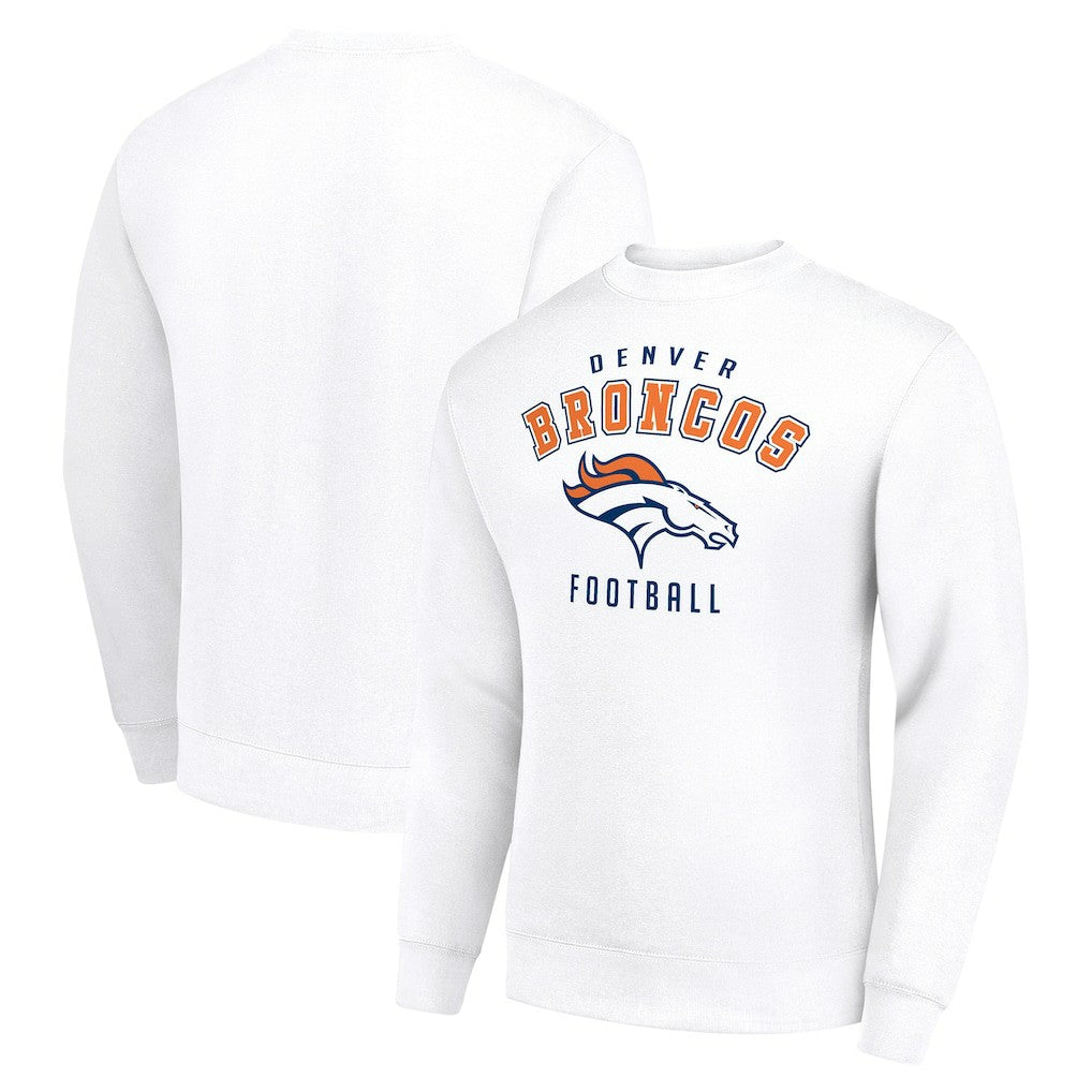 Denver Broncos Starter Team Logo Pullover Sweatshirt - White - NFL