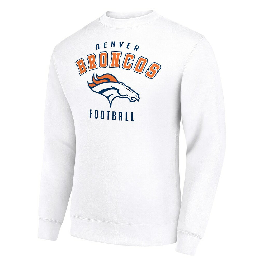 Denver Broncos Starter Team Logo Pullover Sweatshirt - White - NFL