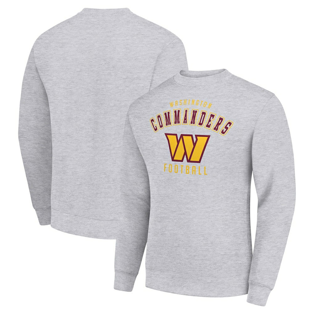 Washington Commanders Starter Team Logo Pullover Sweatshirt - Heather Gray - NFL