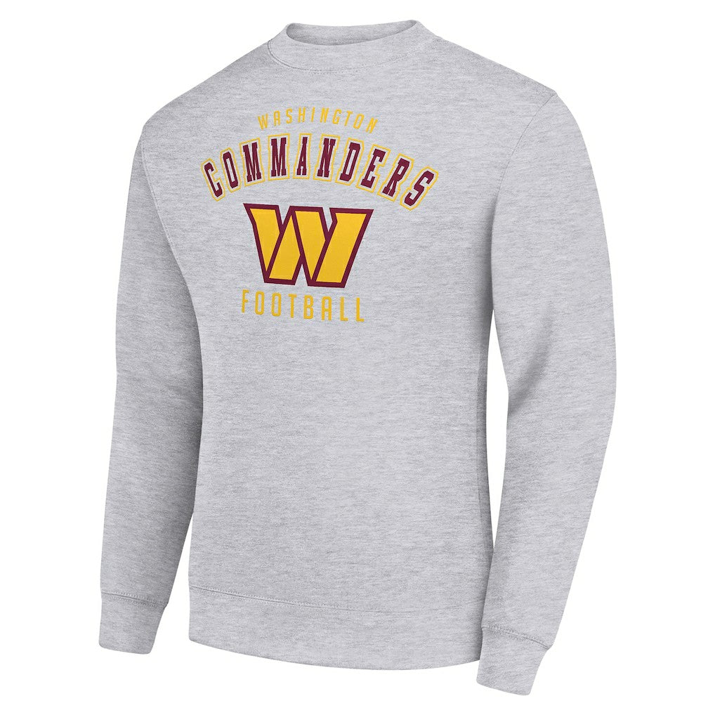 Washington Commanders Starter Team Logo Pullover Sweatshirt - Heather Gray - NFL