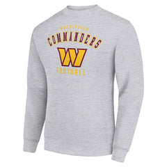 Washington Commanders Starter Team Logo Pullover Sweatshirt - Heather Gray - NFL