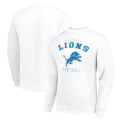 Detroit Lions Starter Team Logo Pullover Sweatshirt - White - NFL
