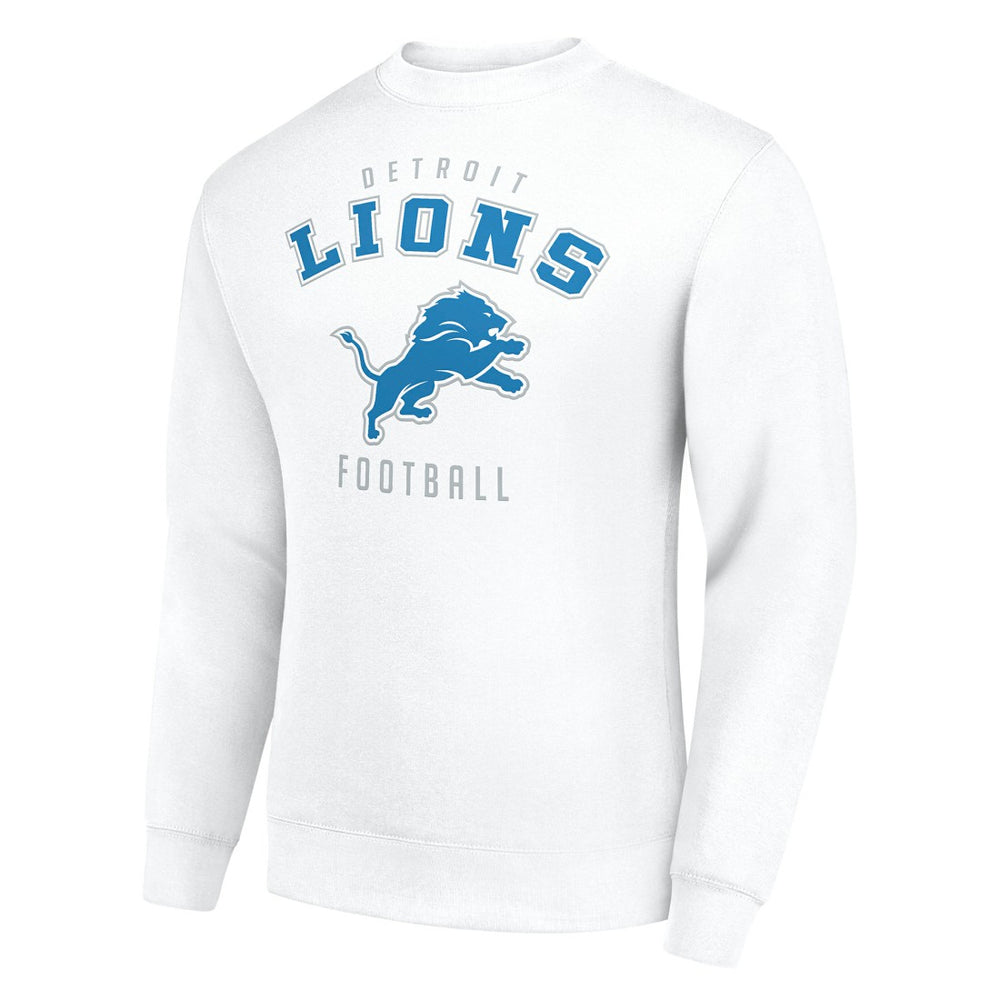 Detroit Lions Starter Team Logo Pullover Sweatshirt - White - NFL