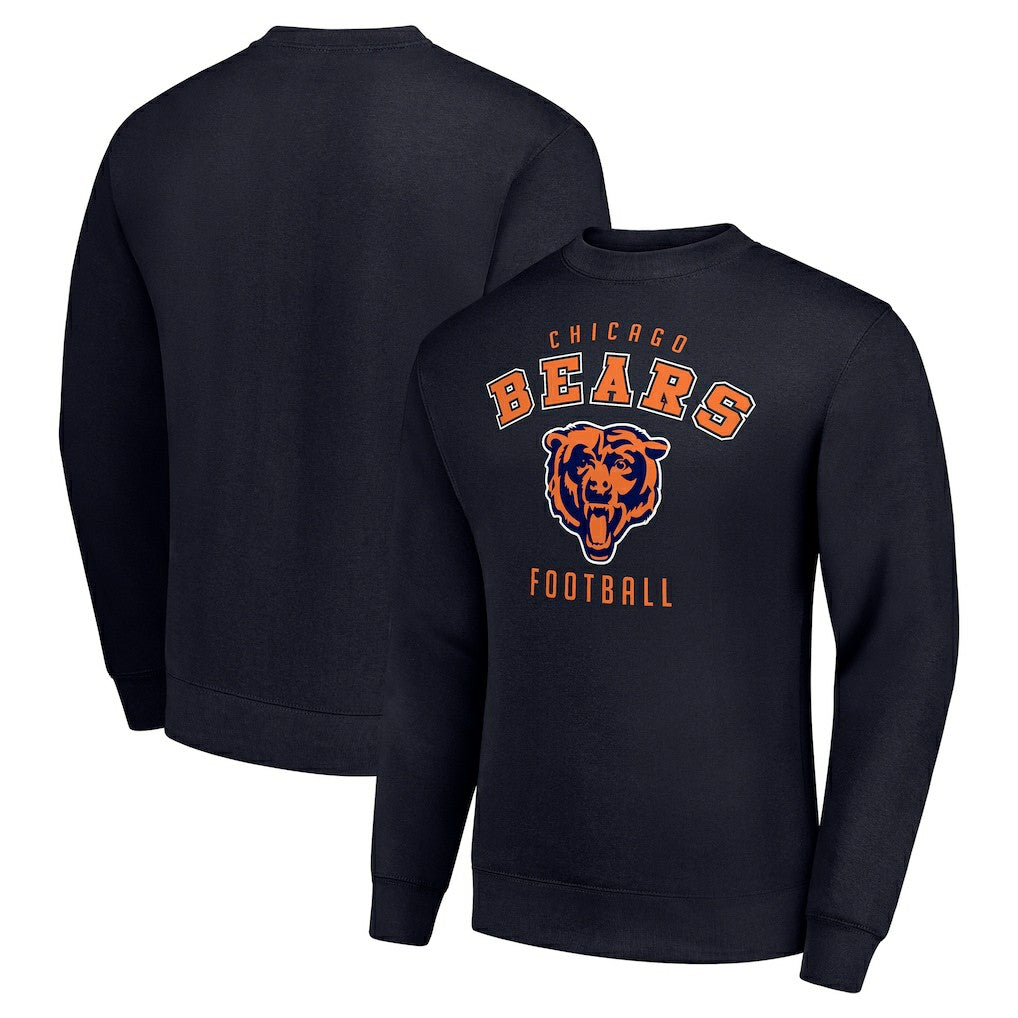 Chicago Bears Starter Team Logo Pullover Sweatshirt - Navy - NFL