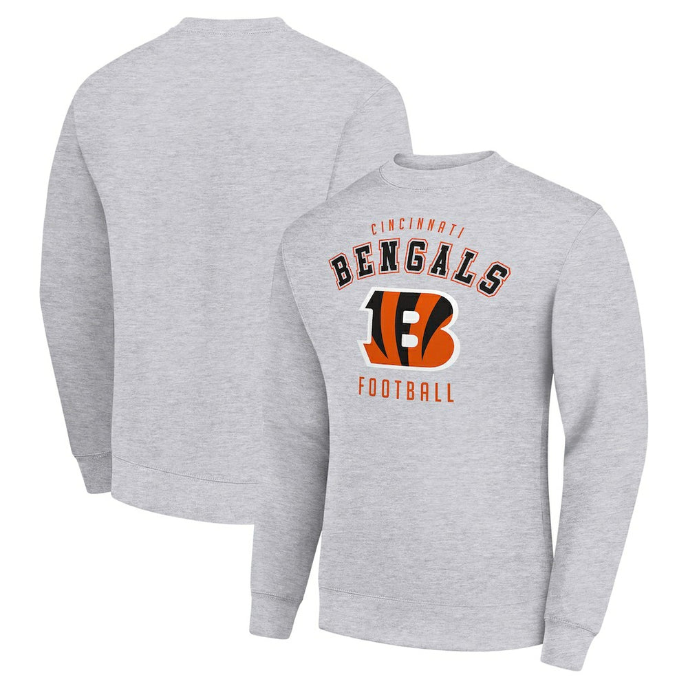 Cincinnati Bengals Starter Team Logo Pullover Sweatshirt - Heather Gray - NFL