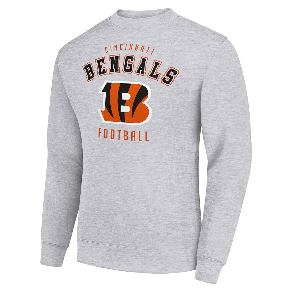Cincinnati Bengals Starter Team Logo Pullover Sweatshirt - Heather Gray - NFL