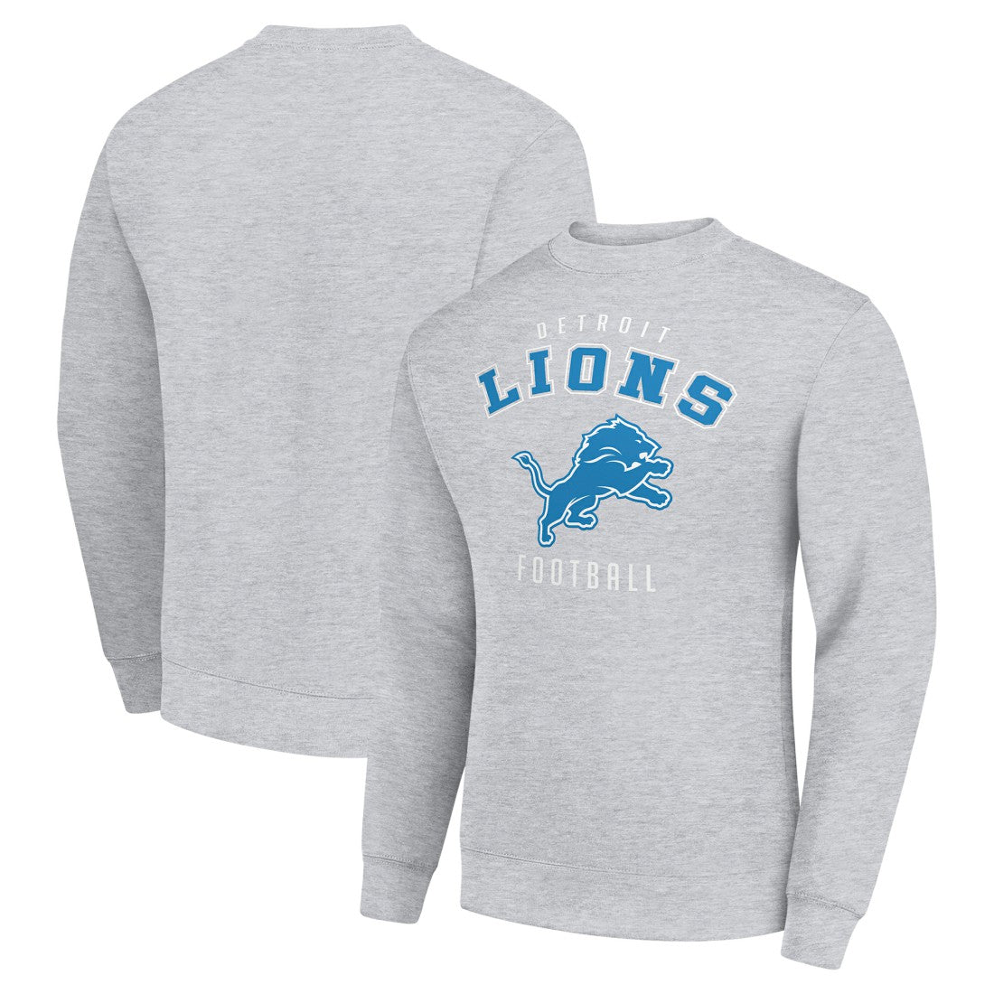 Detroit Lions Starter Team Logo Pullover Sweatshirt - Heather Gray - NFL