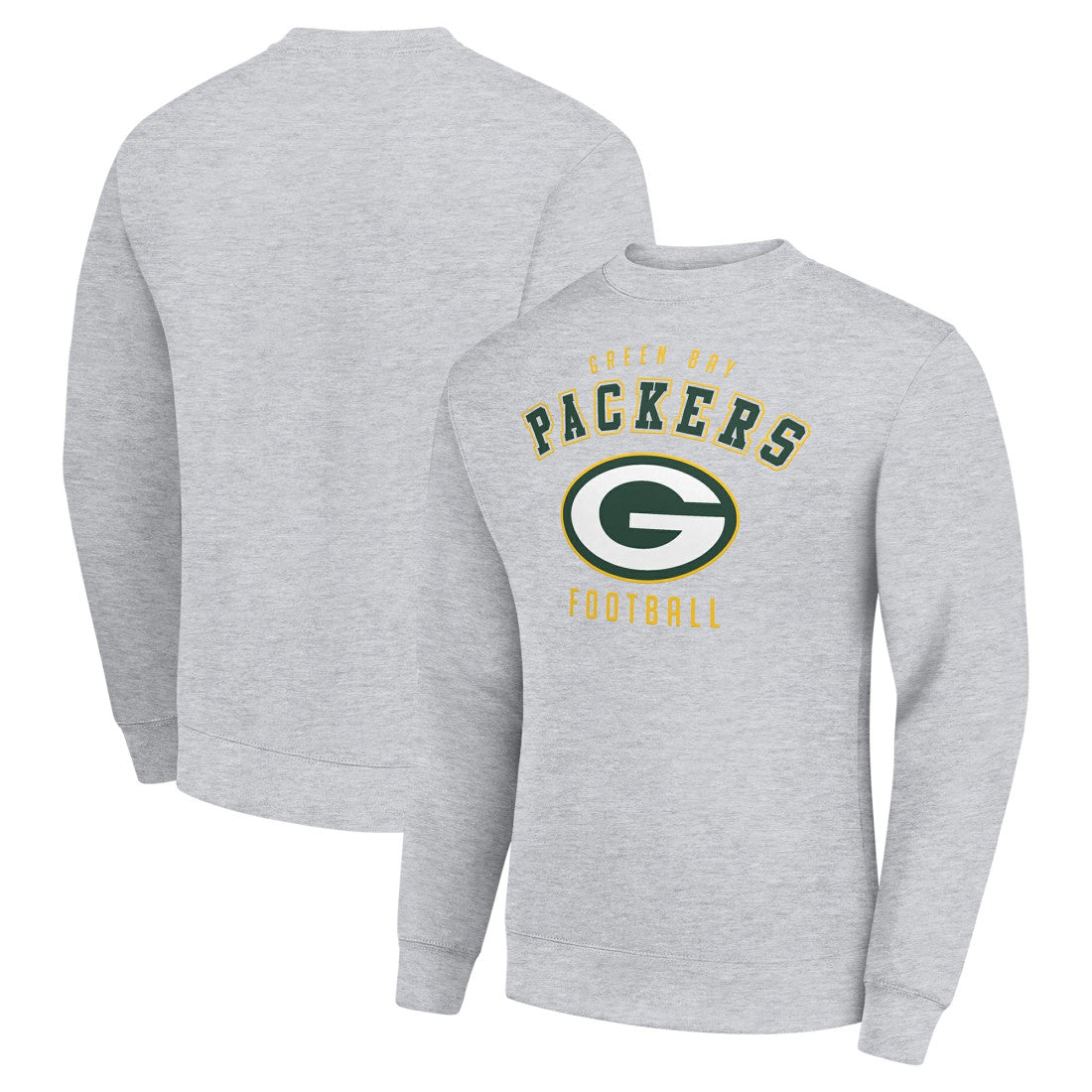 Green Bay Packers Starter Team Logo Pullover Sweatshirt - Heather Gray - NFL