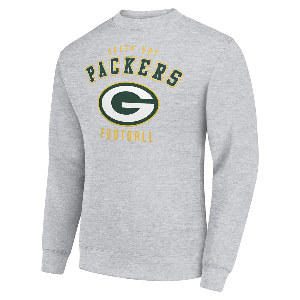 Green Bay Packers Starter Team Logo Pullover Sweatshirt - Heather Gray - NFL