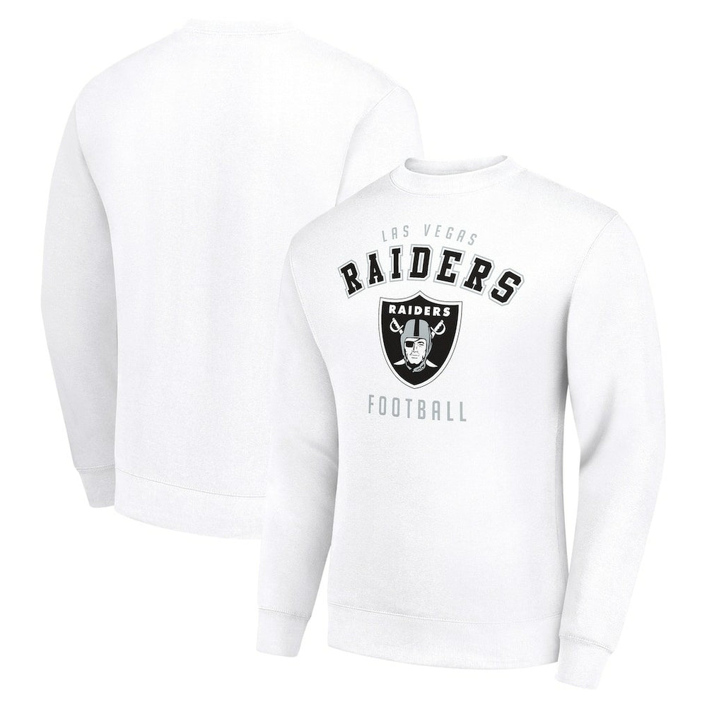 Las Vegas Raiders Starter Team Logo Pullover Sweatshirt - White - NFL