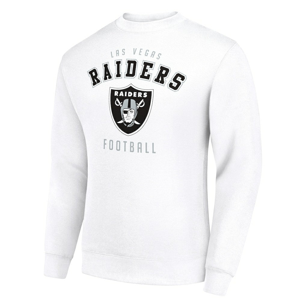 Las Vegas Raiders Starter Team Logo Pullover Sweatshirt - White - NFL