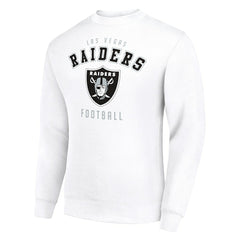 Las Vegas Raiders Starter Team Logo Pullover Sweatshirt - White - NFL