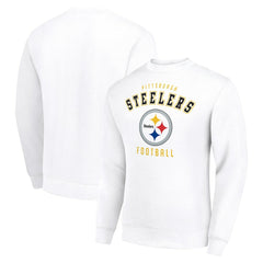 Pittsburgh Steelers Starter Team Logo Pullover Sweatshirt - White - NFL