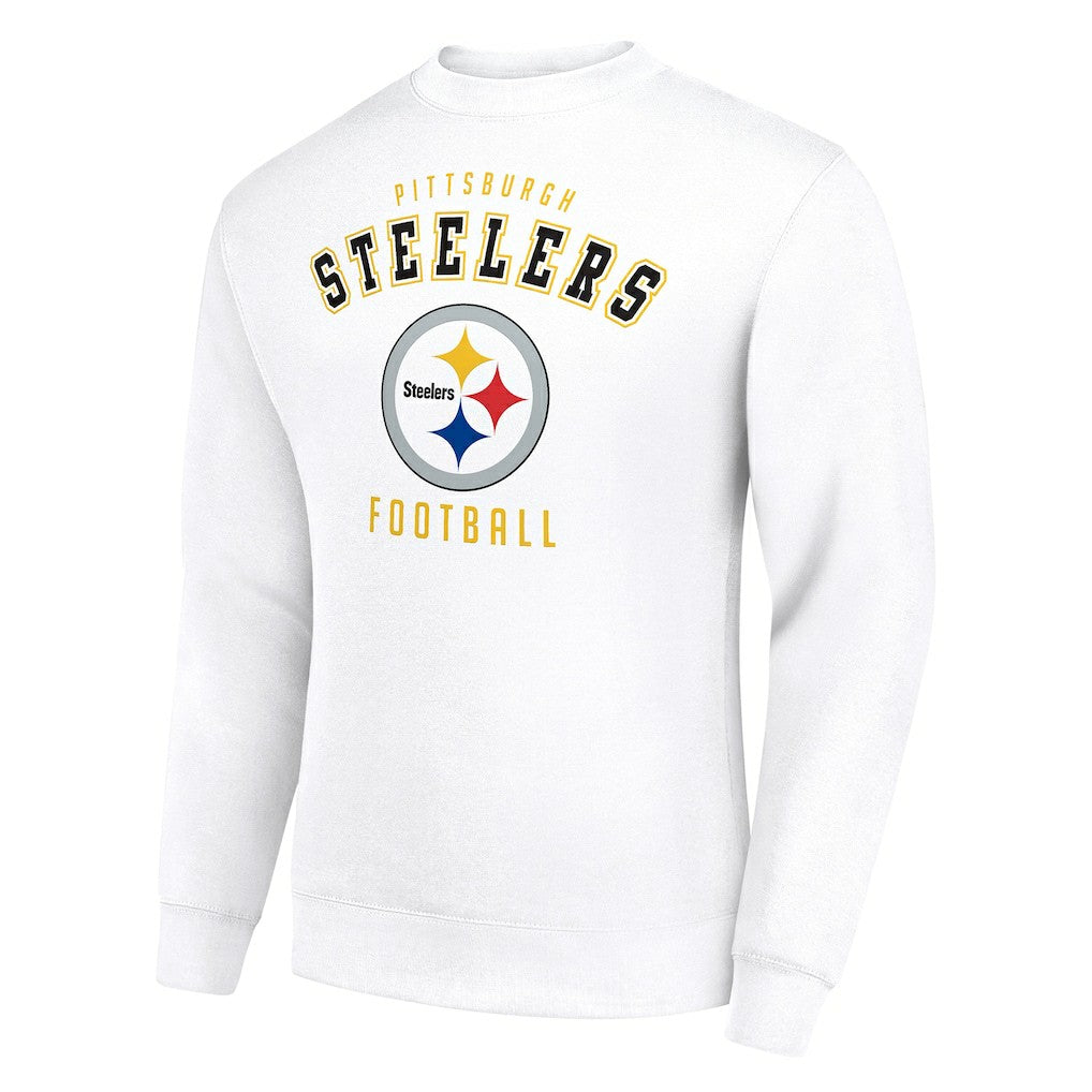 Pittsburgh Steelers Starter Team Logo Pullover Sweatshirt - White - NFL
