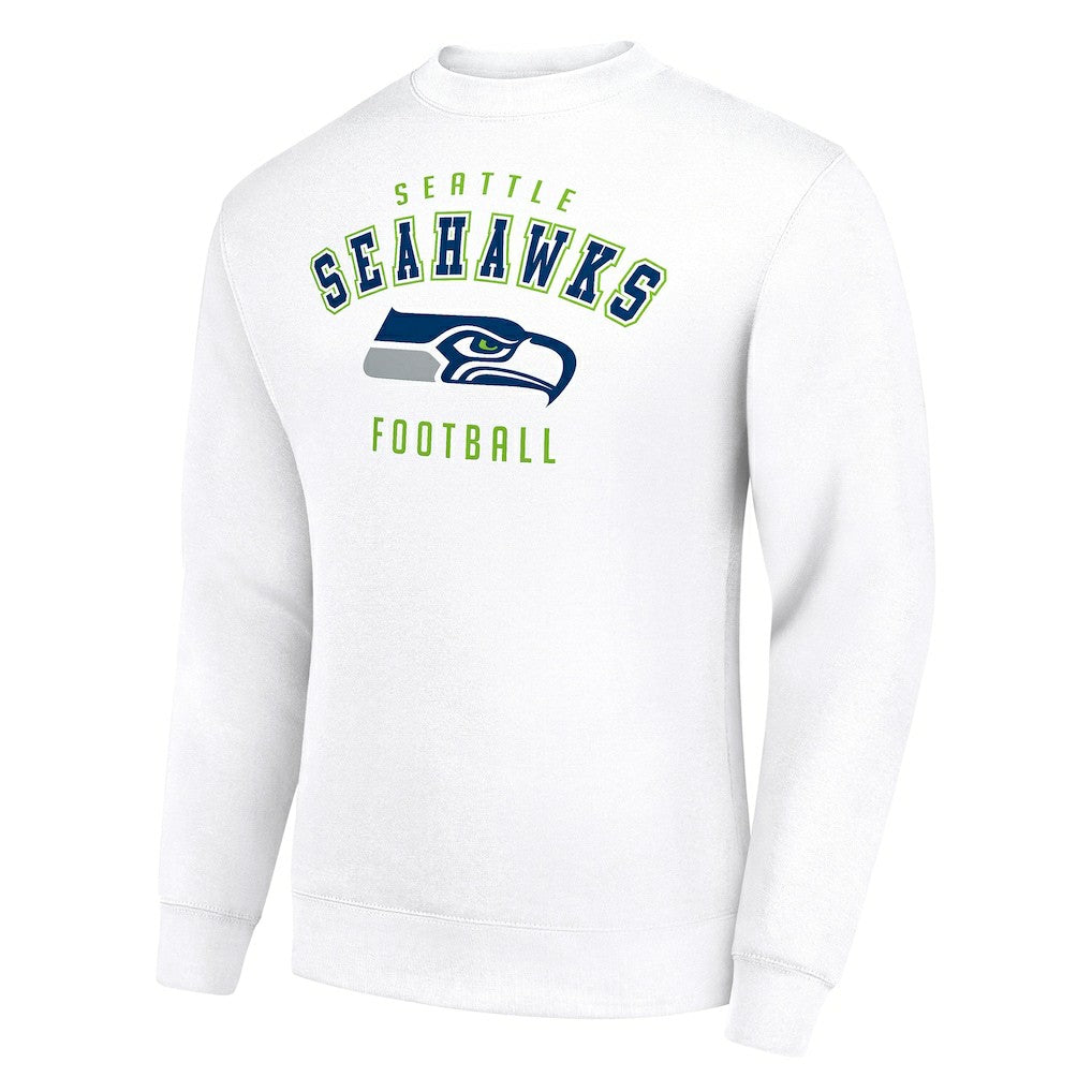 Seattle Seahawks Starter Team Logo Pullover Sweatshirt - White - NFL