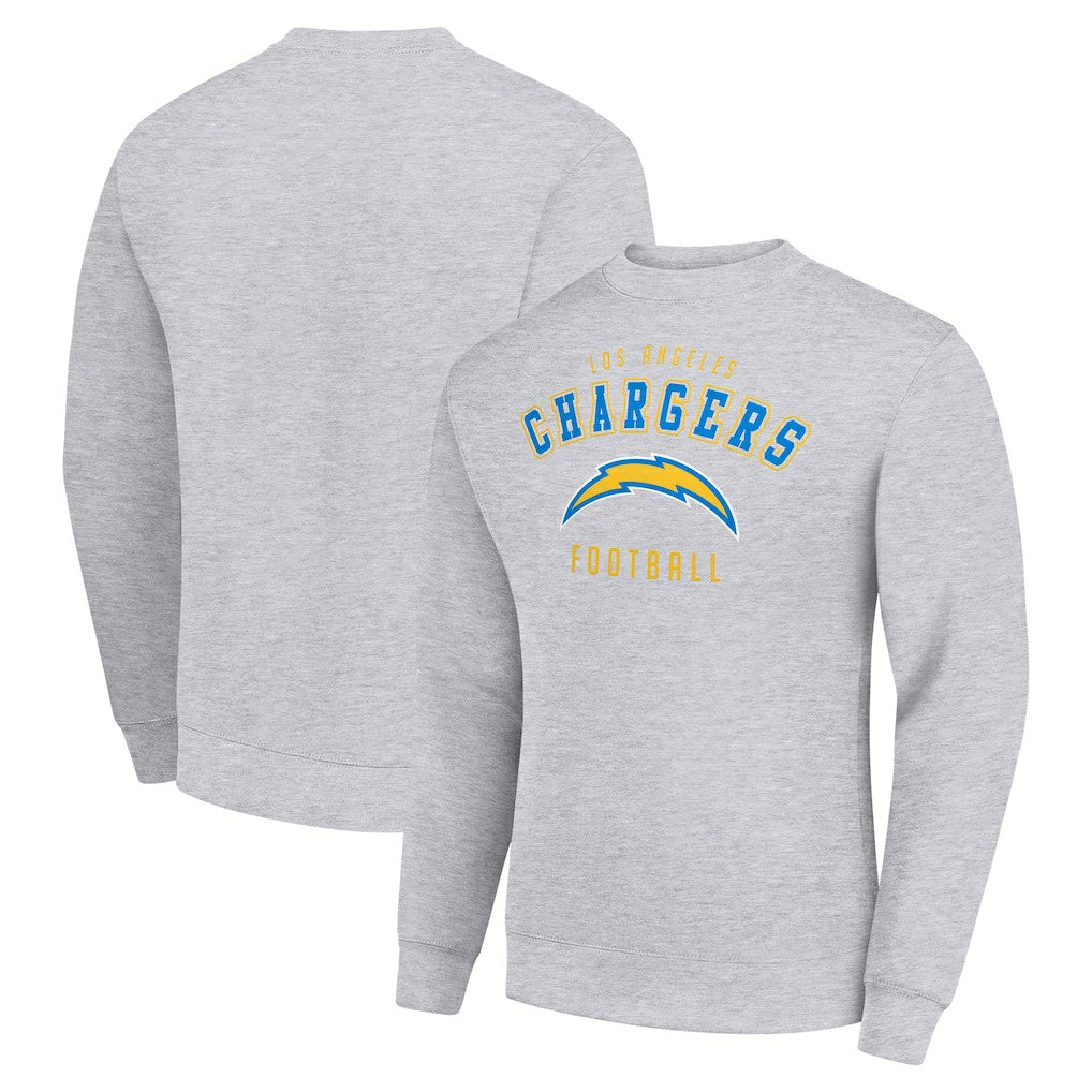 Los Angeles Chargers Starter Team Logo Pullover Sweatshirt - Heather Gray - NFL