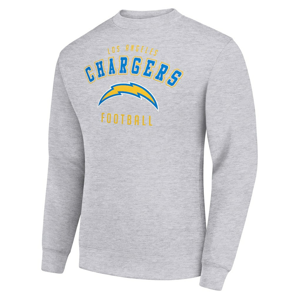 Los Angeles Chargers Starter Team Logo Pullover Sweatshirt - Heather Gray - NFL