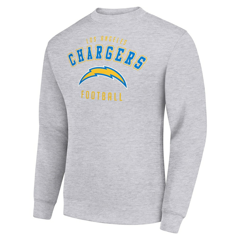 Los Angeles Chargers Starter Team Logo Pullover Sweatshirt - Heather Gray - NFL
