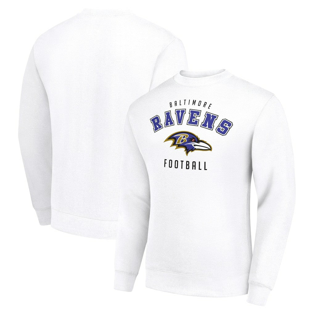 Baltimore Ravens Starter Team Logo Pullover Sweatshirt - White - NFL