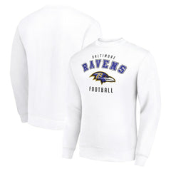 Baltimore Ravens Starter Team Logo Pullover Sweatshirt - White - NFL