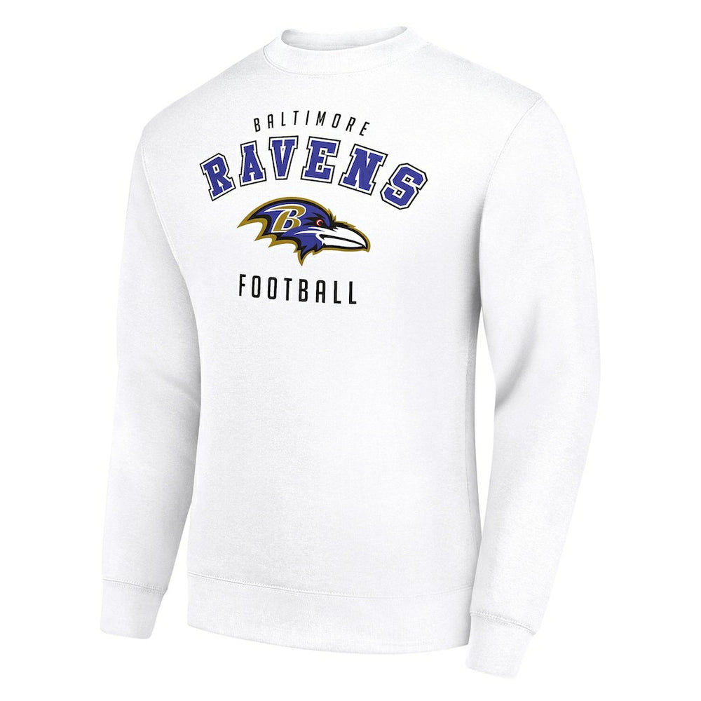 Baltimore Ravens Starter Team Logo Pullover Sweatshirt - White - NFL