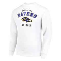 Baltimore Ravens Starter Team Logo Pullover Sweatshirt - White - NFL