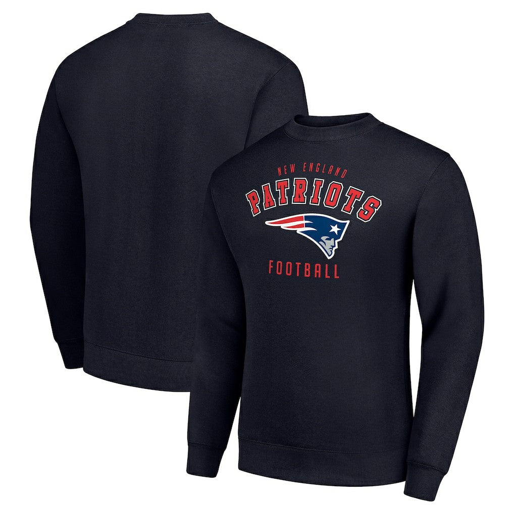 New England Patriots Starter Team Logo Pullover Sweatshirt - Navy - NFL