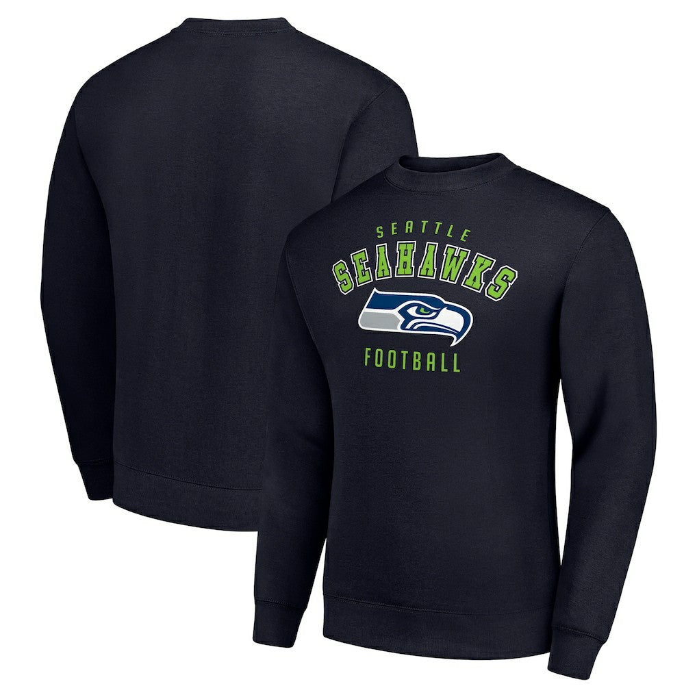 Seattle Seahawks Starter Team Logo Pullover Sweatshirt - College Navy - NFL
