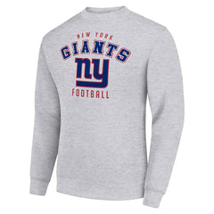 New York Giants Starter Team Logo Pullover Sweatshirt - Heather Gray - NFL