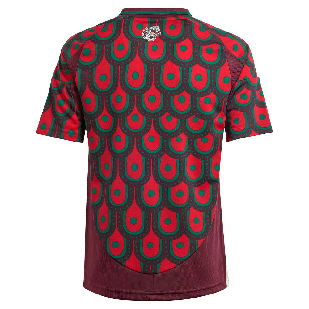 Adidas - Mexico National Team Youth 2024 Home Replica Jersey - Burgundy