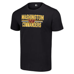 Washington Commanders Starter Team Mesh Print Graphic T-Shirt - Black - NFL