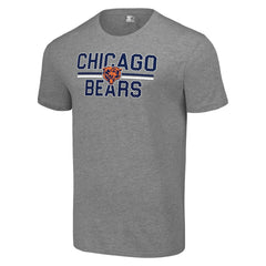 Chicago Bears Starter Team Mesh Print Graphic T-Shirt - Heather Gray - NFL