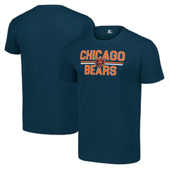 Chicago Bears Starter Team Mesh Print Graphic T-Shirt - Navy - NFL