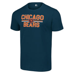 Chicago Bears Starter Team Mesh Print Graphic T-Shirt - Navy - NFL
