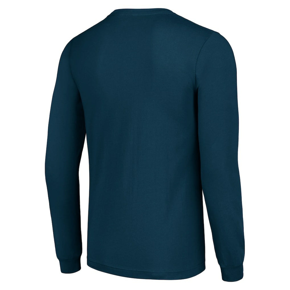 Dallas Cowboys Starter Team Mesh Print Graphic Long Sleeve T-Shirt - Navy - NFL