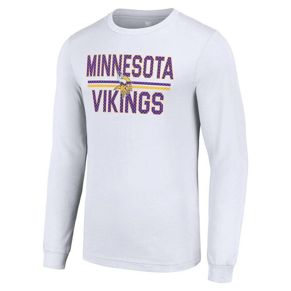 Minnesota Vikings Starter Team Mesh Print Graphic Long Sleeve T-Shirt - White - NFL