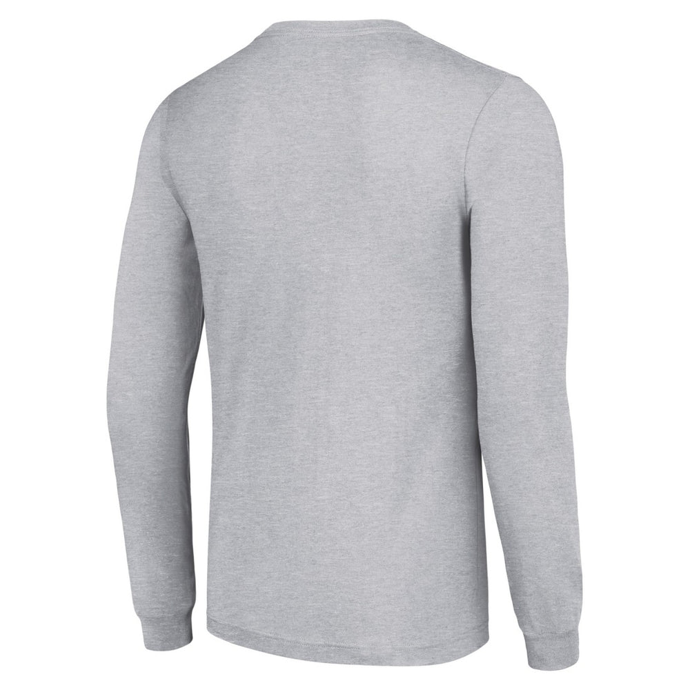 Detroit Lions Starter Team Mesh Print Graphic Long Sleeve T-Shirt - Heather Gray - NFL