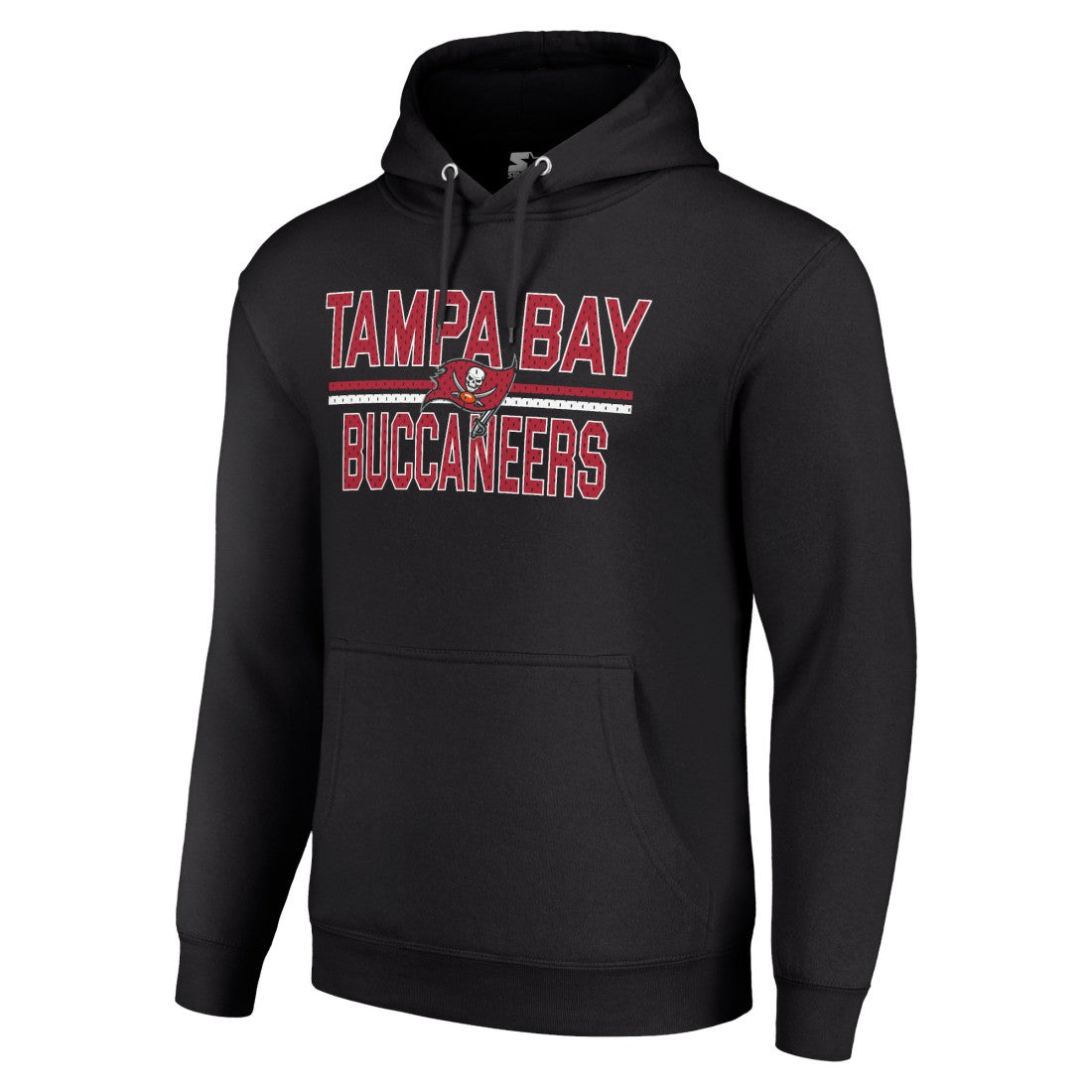 Tampa Bay Buccaneers Starter Unisex Team Mesh Print Graphic Tri-Blend Pullover Hoodie - Black - NFL