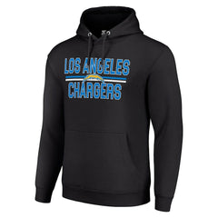Los Angeles Chargers Starter Unisex Team Mesh Print Graphic Tri-Blend Pullover Hoodie - Black - NFL