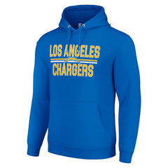 Los Angeles Chargers Starter Unisex Team Mesh Print Graphic Tri-Blend Pullover Hoodie - Royal - NFL