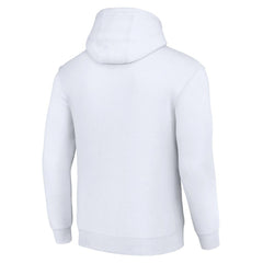 Pittsburgh Steelers Starter Unisex Team Mesh Print Graphic Tri-Blend Pullover Hoodie - White - NFL