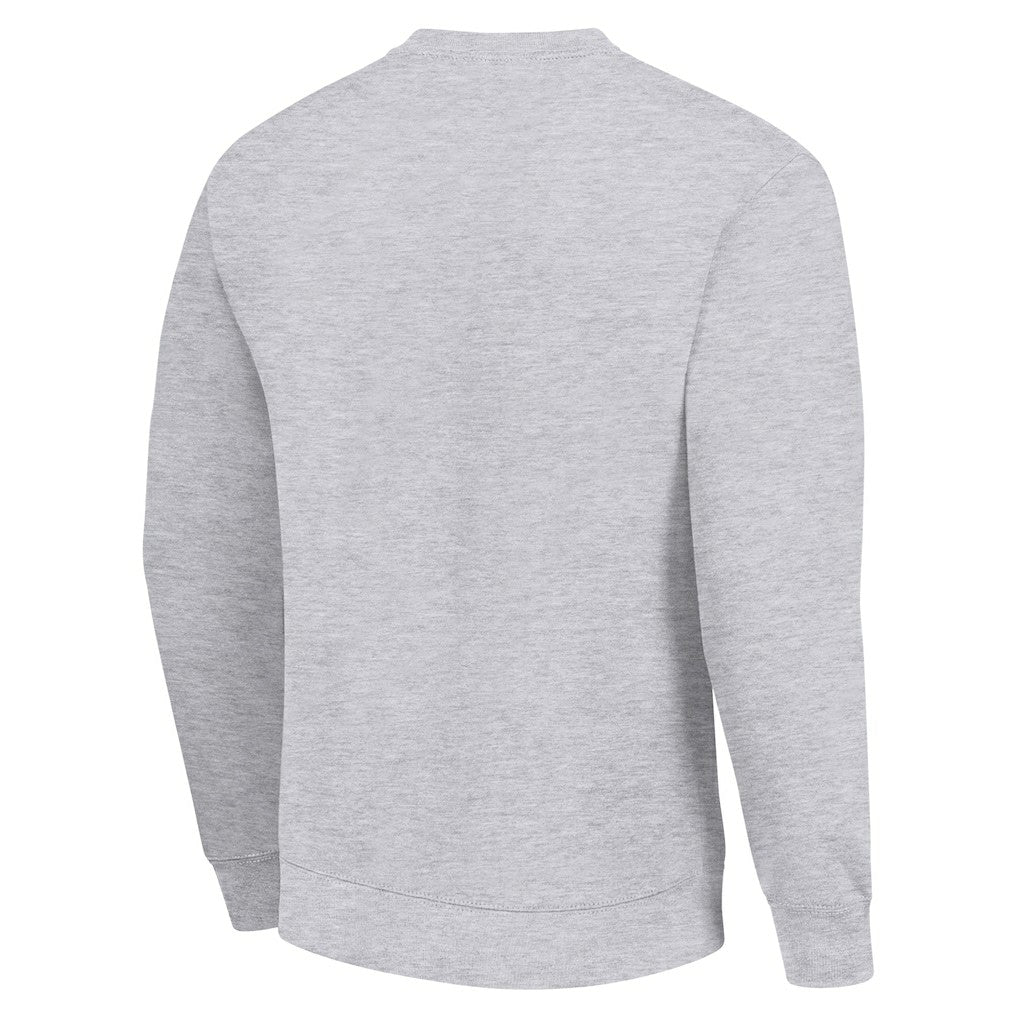 Denver Broncos Starter Team Mesh Print Graphic Pullover Sweatshirt - Heather Gray - NFL
