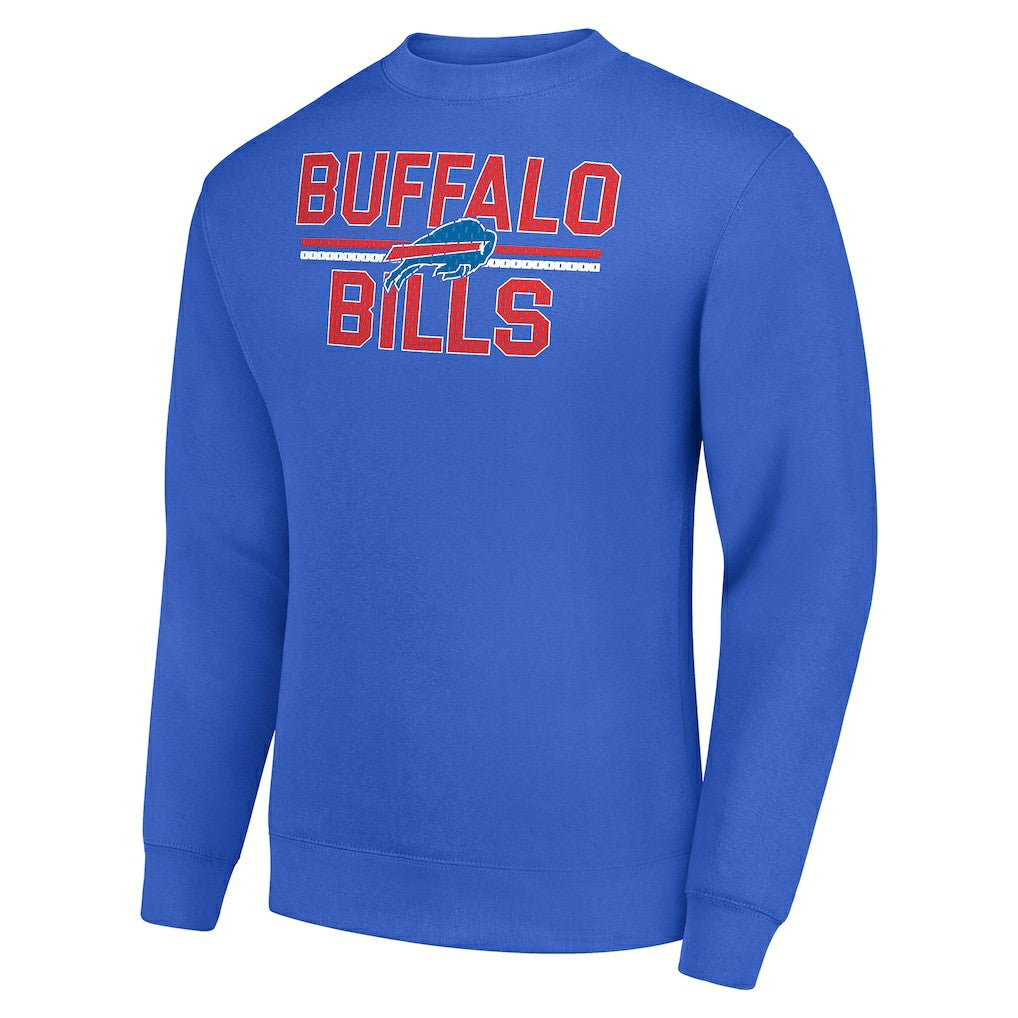 Buffalo Bills Starter Team Mesh Print Graphic Pullover Sweatshirt - Royal - NFL