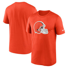 Cleveland Browns Legend Logo Helmet Performance T-Shirt - Orange - Nike