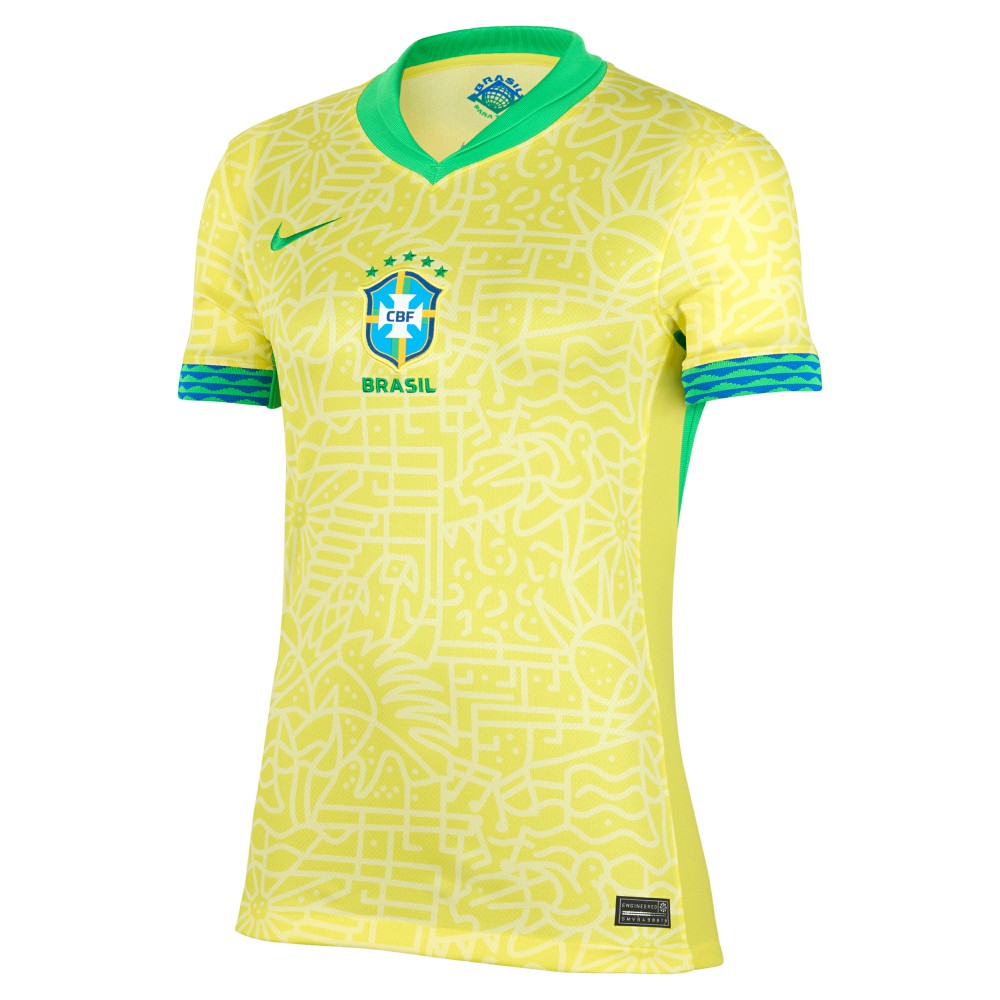 Nike - Brazil National Team Women's 2024 Home Stadium Replica Jersey – Yellow