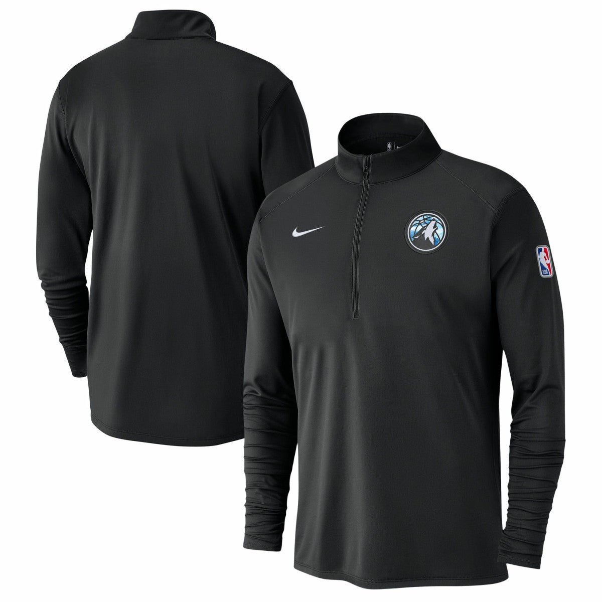 Nike Minnesota Timberwolves 2024/25 City Edition Authentic Coaches Performance Half-Zip Top Black