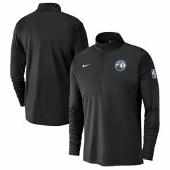 Nike Minnesota Timberwolves 2024/25 City Edition Authentic Coaches Performance Half-Zip Top Black