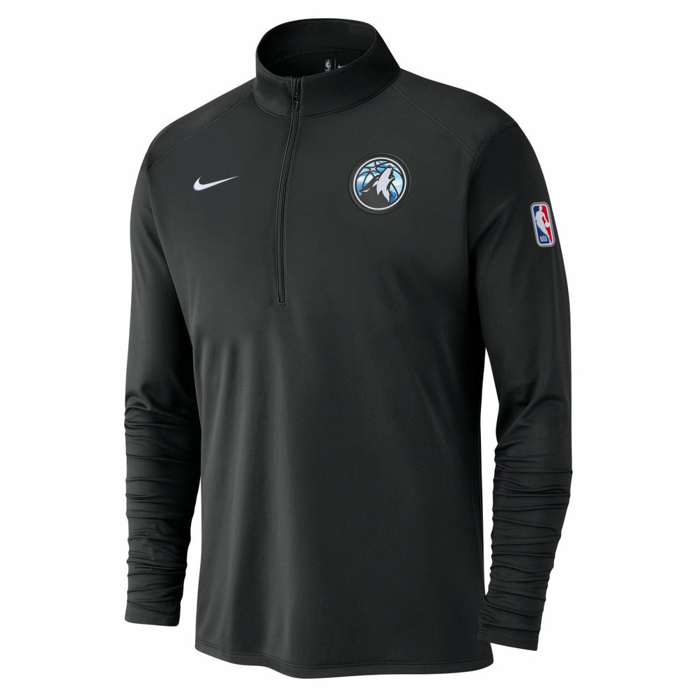 Nike Minnesota Timberwolves 2024/25 City Edition Authentic Coaches Performance Half-Zip Top Black