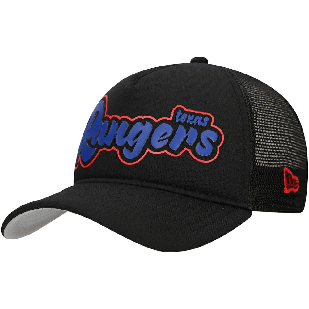 Texas Rangers New Era Retro Bold A-Frame Trucker 9FORTY Adjustable Hat Online