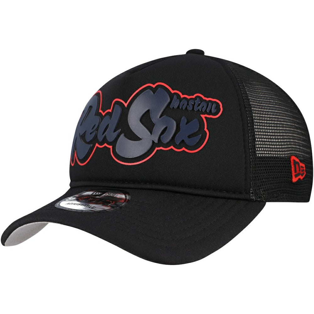Boston Red Sox New Era Retro Bold A-Frame Trucker 9FORTY Adjustable Hat Near Me